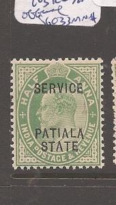 India Patalia 1903 KE 1/2A official SG O33 MNH (7aua)