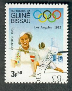 Guinea Bissau 491 Olympics used  single