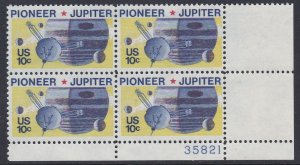 1556 Pioneer 10 Plate Block MNH