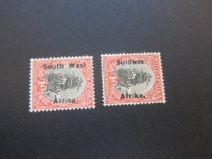 South West Africa 1926 Sc 86a,b MH