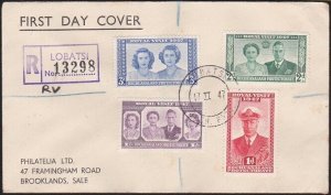 BECHUANALAND 1947 Royal Visit registered FDC ex Lobatsi....................B2458