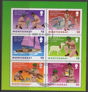 MONTSERRAT SG1342a 2006 CENTENARY OF SCOUTING FINE USED