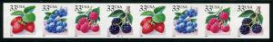 3302-3305 3305a US 33c Berries SA coil, MNH PNC8 #B2222