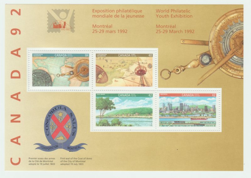 Canada 1407a World Philatelic Youth Ex. Souvenir Sheet