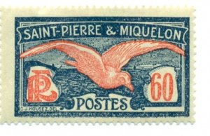 St. Pierre & Miquelon 1925 #100 MH SCV (2022)=$1.40