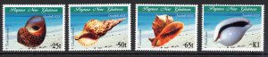 Papua New Guinea 984-987 MNH 2000 Seashells