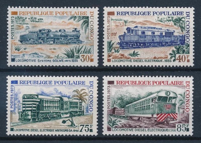 [62497] Congo Brazzavlle 1973 Railway Train Eisenbahn Chemin de Fer  MNH