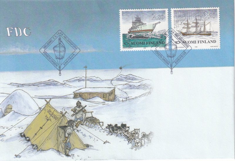 Finland #1076-7 First Day Cover (Z3917L)