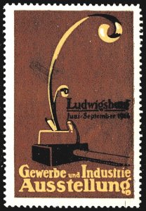 1914 Industrial Exhibition Ludwigsburg MH Cinderella