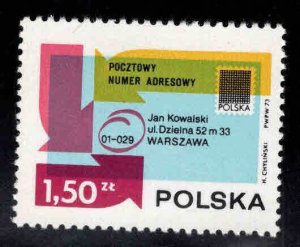 Poland Scott 1970 MNH** Postal code stamp