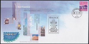 HONG KONG 1997 Pacific '97 commem cover....................................A9744