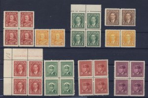 30x Canada Stamps 6x George V, 26x George VI Most VF Guide Value = $43.00