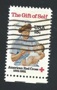 SC# 1910 - (18c) - Red Cross Centennial, used