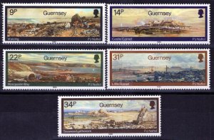 GUERNSEY - SC#308-312 Watercolors Artist Paul Jacob Naftel (1985) MNH