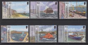 ALDERNEY SGA467/72 2012 HARBOUR MNH 