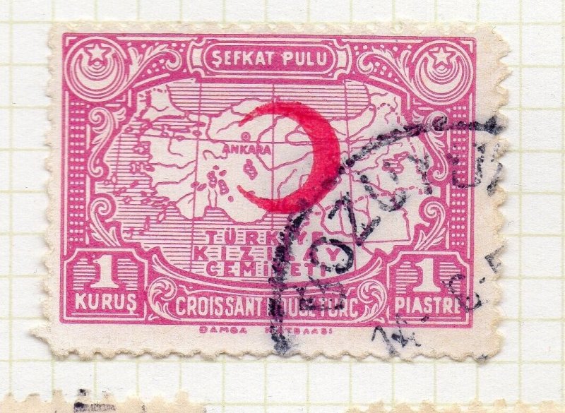 Turkey Crescent Issue Optd 1934 Issue Fine Used 1K. NW-270698