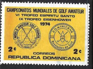 Dominican Republic 729 VFU GOLF Z9822-8