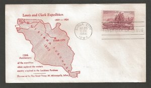 1954 Boy Scout Troop 23 Minneapolis Lewis & Clark #1063 FDC