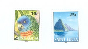 St. Lucia #1182-1183 Mint (NH) Single (Complete Set) (Bird)