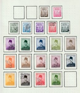 INDONESIA Mid Period M&U Collection on Pages(Apx 150 Items)Fish Sport (BR 553) 