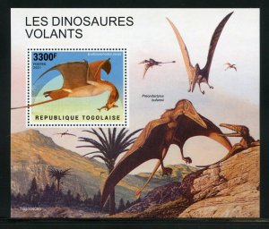 TOGO 2021 FLYING DINOSAURS SOUVENIR SHEET MINT NEVER HINGED