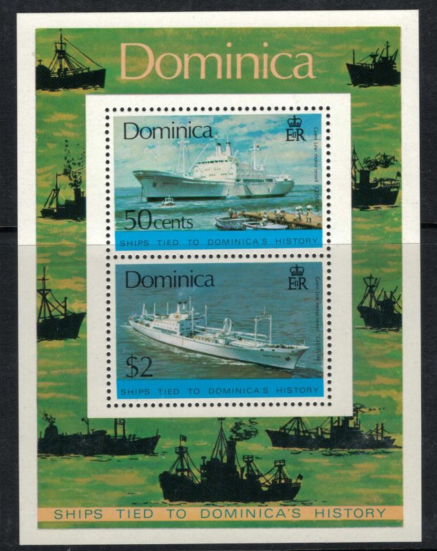 Dominica #434-40a* NH  CV $12.00 Ships complete set & Souvenir sheet