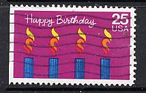 Scott #  2395  used  single  Happy Bithday