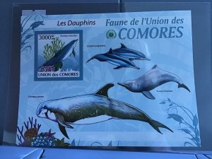 Comoro Islands 2009 Dolphins mint never hinged stamps sheet R24107