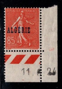 ALGERIA Scott 27 MH* stamp Algeria overprint Nice corner copy