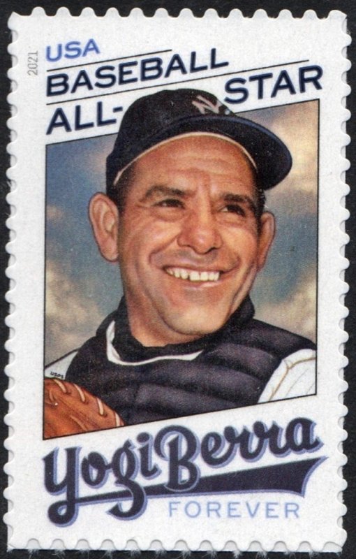 SC#5608 (55¢) Yogi Berra Single (2021) SA