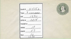 Scott# U515b  UPSS#3218  1 Envelope