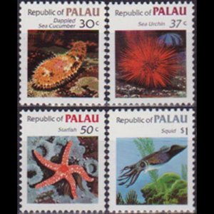 PALAU 1983 - Scott# 16-9 Marine Life 30c-$1 NH