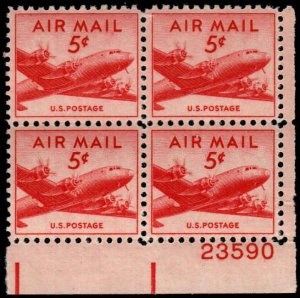 US - C33 -  Plate Block - MNH - SCV-0.60