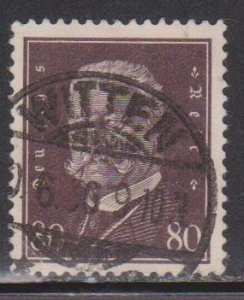 GERMANY Scott # 383 Used - President Paul von Hindenburg