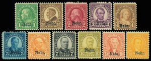 United States #669-679 Mint nh very fine  complete set of singles Cat$531 192...