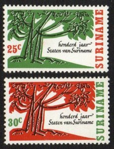 Suriname Sc #337-338 Mint Hinged