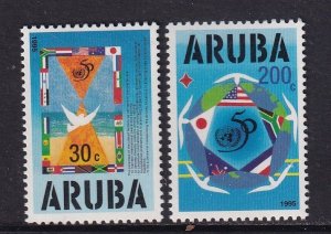 Aruba   #116-117   MNH  1995 anniversary UN