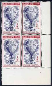 Lundy 1954 definitive Airmail 1/2p Mrs Graham's Balloon c...