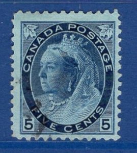 Canada   #79  used  1899  Victoria  5c