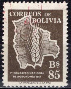 Bolivia; 1954: Sc. # 387: Used Single Stamp