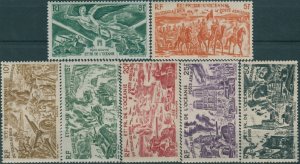 French Oceania 1946 SG179-185 Airmails MLH