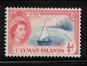 CAYMAN ISLANDS Scott # 135 MH  - QEII & Cat Boat