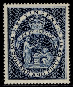 ST. VINCENT QEII SG200, $2.50 deep blue, LH MINT. Cat £11.