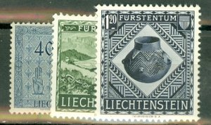 HO: Liechtenstein 270-3, 274-6 MNH CV $102.50; scan shows only a few