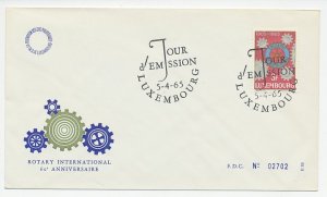 Cover / Postmark Luxembourg 1965 60th Anniversary Rotary Club