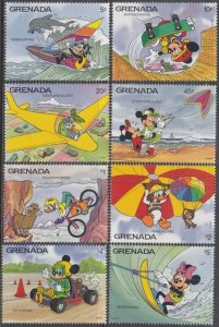 GRENADA # 2037-44 DISNEY STAMPS CELEBRATING EXTREME SPORTS