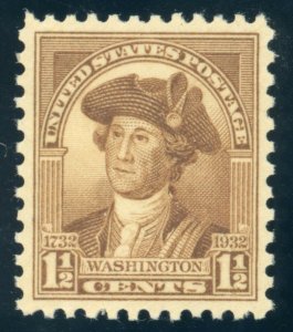 US Stamp #706 Washington 1-1/2c - PSE Cert - XF 90 - Mint OGNH - SMQ $28.00