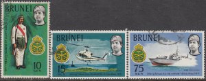 Brunei #162-164  Used