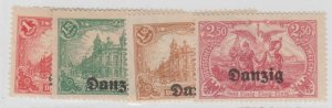 Danzig - Germany Scott #8-9-10-12 Stamp - Mint Set