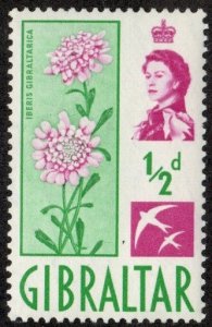 Gibraltar 147 - Mint-NH - 1/2p Gibraltar Candytuft (1960)